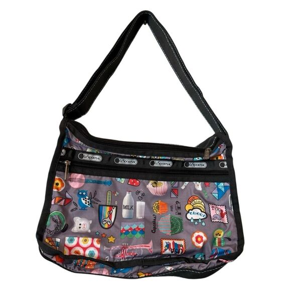 LeSportsac Medium Printed Classic Logo Crossbody Sling Bag Multicolor OS - Picture 5 of 7